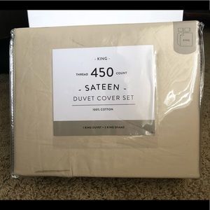 450 Thread Count Sateen Duvet Set - King